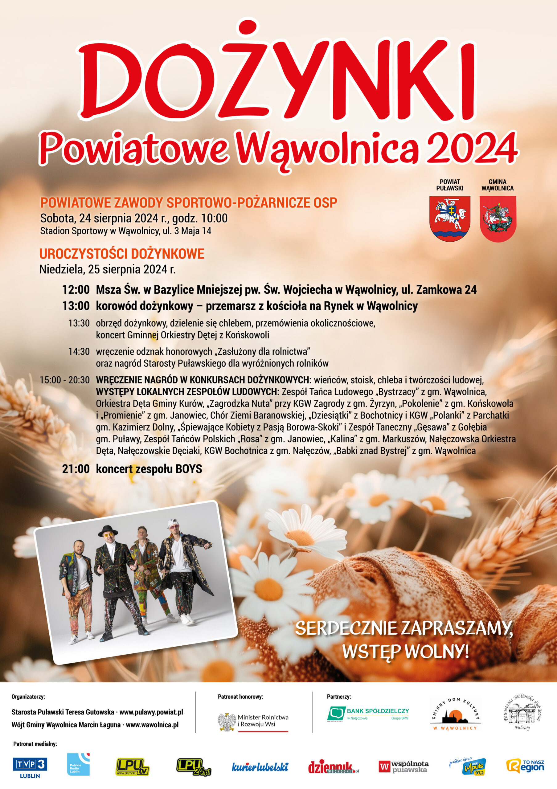 Dożynki powiatowe Wąwolnica 2024